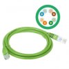 Patchcord UTP A-LAN KKU5ZIE0.5 (RJ45 - RJ45 0,50m UTP kat. 5e kolor zielony)