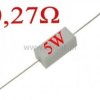 Rezystor cermetowy 0,27 Ohm 5W