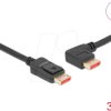 87048 DisplayPort 1.4 cable, 8K @ 60 Hz, 90° left angled, 3 m