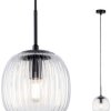 Lampa sufitowa, podwieszana Paulmann Ruya 71147 E14 przeźroczysty, czarny (matowy)