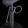SH300 CV0 Topstar Sitness H1 standing aid, triangular seat, black