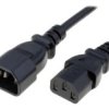 Kabel: 3X0,75Mm2, Iec C13 Żeński,Iec C14 Męski, 0,5M Lt501+602 H05vv-F 3X0.75...