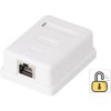 Renkforce RF-4473849 1 port Network outlet Surface-mount CAT 6 KSV-ND10 White