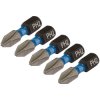 Draper Expert 04935 Cross Slot/PH Imp S/Driver Bits No2x25mm 1/4" Hex 5Pc