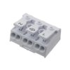 Złącze zatrzaskowe do druku, 3 pola, raster 10mm, wysokość 11,6mm, bez uziemienia, 450V / 24A, Degson DG238
