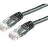 Kabel sieciowy LAN ethernet CAT 5e PatchCord 0.25m czarny