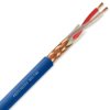 Kabel mikrofonowy niebieski 2x0,23mm² OFC Twinax PVC MIC-100-BLUE /100m/