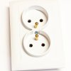 Gniazdo elektryczne podtynkowe podwójne z uziemieniem 1P+Z