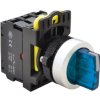 Przełącznik trzystanowy podświetlony LED 22mm niebieski IP65 Tracon