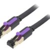 Icabj Patch Cord U/Ftp 7 Linka Cu Pvc Czarny 5M 30Awg