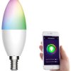 ŻARÓWKA LED E14 RGB CCT 5W BLUETOOTH TUYA SMART INTELIGENTNA HALOGENOWA