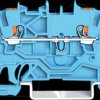 2200-1204 2-conductor through terminal block , 1 mm², blue