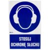 Samoprzylepna tabliczka ostrzegawcza /Stosuj ochronę słuchu z podpisem/ IM/003/1/C1/F