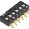 Przełącznik DIP-SWITCH Ilość sekcji 6 ON-OFF 0,025A/24VDC A6S-6101-H