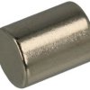 Magnes stały; cylindryczny; N38; 6mm; 8mm; niklowany; neodymowy