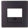 Berker Q.1/Q.3 Element centralny do gniazda głośnikowego antracyt aksamit 10336086