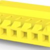 Socket housing, 8 pole, pitch 3.96 mm, straight, yellow, 3-643818-8