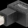 67205 USB 2.0 adapter, B male > B female 90° top