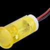QS123XXY12 Indicator LED, 12 V DC, 12 mm, wired, yellow