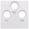 REV Zaślepka Gniazdo TV, Radio, SAT Studio biały 0208640106 1 szt.