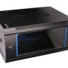 Szafa rack montowana na ścianie Extralink 4U 600x450 Czarna
