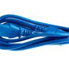 Przewód zasilania złącze A: IEC C13 złącze B: IEC C14 2m 6 A 250 V 0,75 mm2 Niebieski