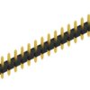 Pin header, 20 pole, pitch 2.54 mm, straight, black, 10058260