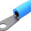 Insulated ring cable lug, 10.5-16.8 mm², AWG 6, 6.73 mm, M6, blue, 324047