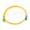 Patchcord światłowodowy FO SM LC/UPC-SC/APC duplex 9/125 G.657A1 2.8mm LSZH żółty 2m PFOT