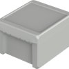 ABS enclosure, (L x W x H) 151 x 125 x 90 mm, light gray (RAL 7035), IP66, 96033235
