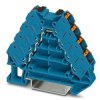 Kostka zaciskowa na szynie DIN Phoenix Contact 14 → 26AWGWciskane PTRV 4-PV BU/BK 17.5A 250 V