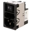 Złącze Zasilające Ac Gniazdo Męskie 1A 250Vac Iec 60320 Kmf Kmf1.1111.11