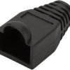 Cable grommet, cable Ø 5.6 mm, with detent lever protection, L 26.5 mm, black, A-MOT 8/8