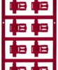 PA cable maker, inscribable, (W x H) 30 x 12.5 mm, max. bundle Ø 7 mm, red, 1025290000