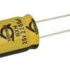 Kondensator; niskoimpedancyjny; elektrolityczny; 2200uF; 25V; NXH25VB2200 M16x20; fi 16x20mm; 7,5mm; przewlekany (THT); luzem; S