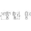 Uninsulated flat plug sleeve with branch, 6.3 x 0.8 mm, 0.5 to 1.5 mm², AWG 20 to 16, brass, tin-plated, 3838AN.67