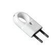 Wtyczka płaska biała z WTP2C 2,5A/250V ELGOTECH