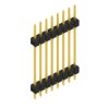 Pin header, 8 pole, pitch 2.54 mm, straight, black, SL 5 223 8 G