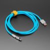 Adafruit Blue USB Type C to USB A Cable with 540 Degree Rotating End