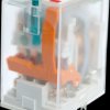 R4N-2014-23-1012-WT R4N industrial relay, 12 V DC, 4 changeover contacts