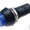 Przełącznik przyciskowy PBS81NM 3A; 250V;okrągły niebieski;OFF-(ON);