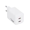 Ładowarka sieciowa Akyga 45W 2×USB-C PD 5-20V/3A GaN