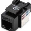 Keystone socket, RJ45, 8 pole, 8P8C, Cat 6, LSA, panel mounting, DN-93601