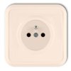 LIZA Gniazdo pojedyncze z uziemieniem beżowy 1GPT-1z KARLIK