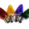 Żarówka E10 15V/5W choinkowa