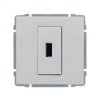 KOS66 Gniazdo multimedialne USB białe 660451