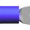 Konektor zaciskowy płaski Izolowane, M3.5 (6), Niebieski 14 AWG 16 AWG TE Connectivity Winyl