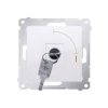 SIMON 54 Wyłącznik pojedynczy na klucz biały chwilowy-przycisk 2 pozycyjny 0-I DP1K.01/11 KONTAKT SIMON