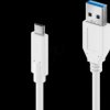 IS2610-005 USB 3.1 cable, iSeries, A male to C male, white, 0,5 m