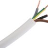 Kabel zasilający 4 Core PVC Sheath Biały 7.04mm od , 300 V, 500 V